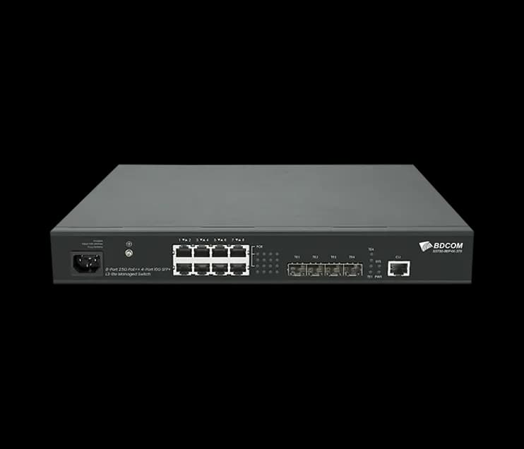 8 PoE ports with 4×10G uplinks and a 370W budget on a high-capacity access switch
