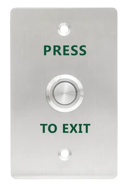 Exit Button EB11-Silver (Included installation kit, without Back Box)