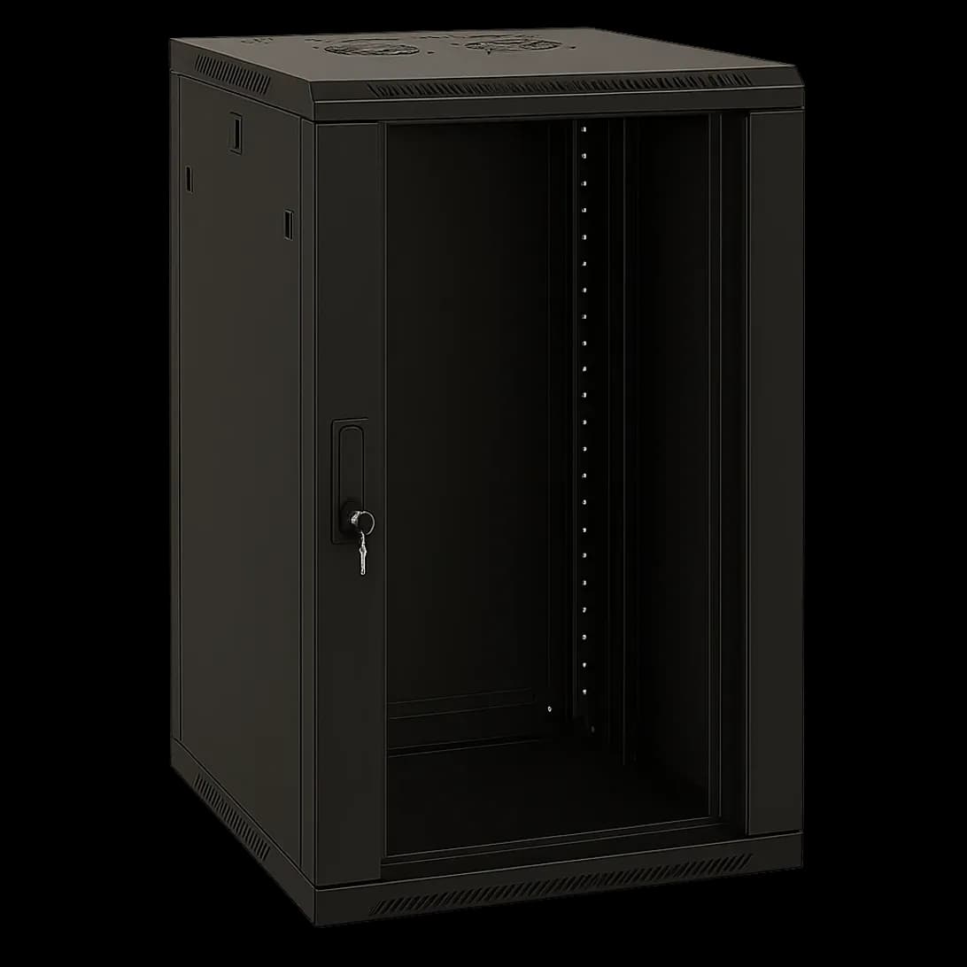 27U Network Rack Cabinet (600x600mm) With Glass Door | Planet Fibers