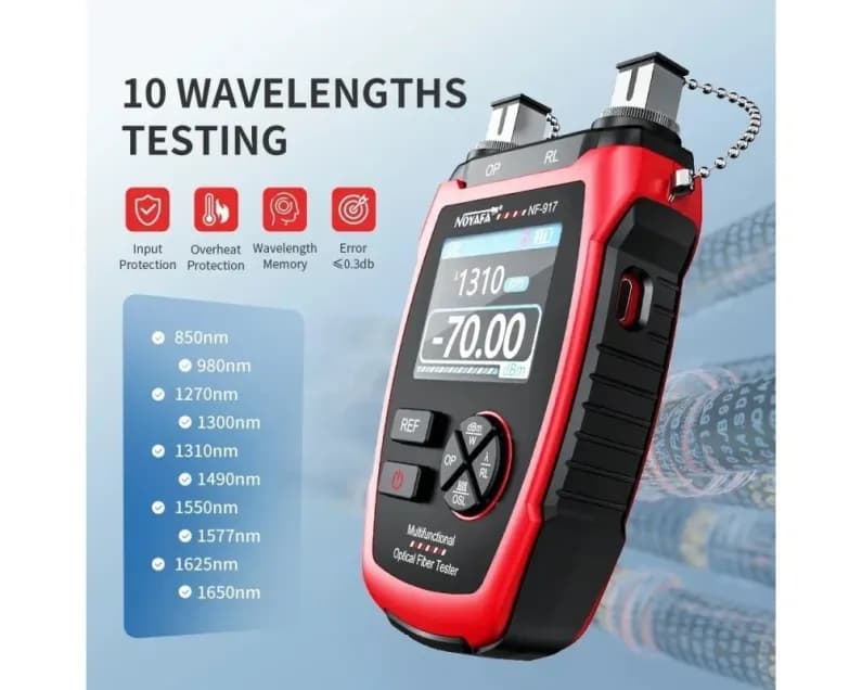NF-917 Optical Fiber Tester – OPM, VFL
