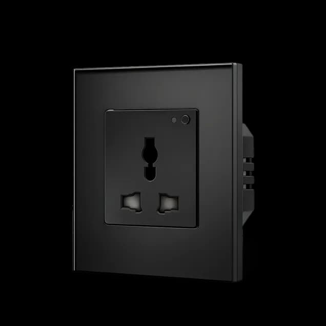 Wi-Fi Multi-Function Single Socket with Power Metering (Black) VIV-TW-WFS1MF-WT