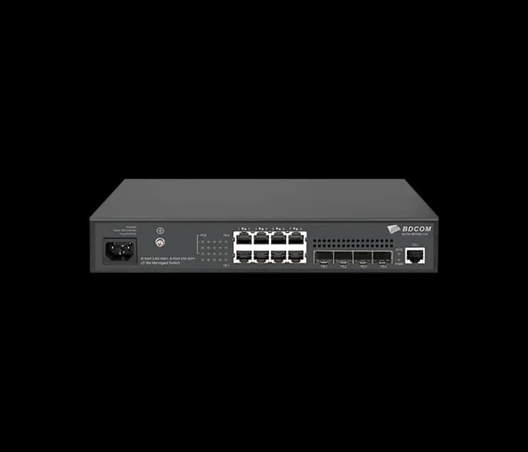 8 PoE ports with 4×10G uplinks and a 120W budget on a compact high-speed switch