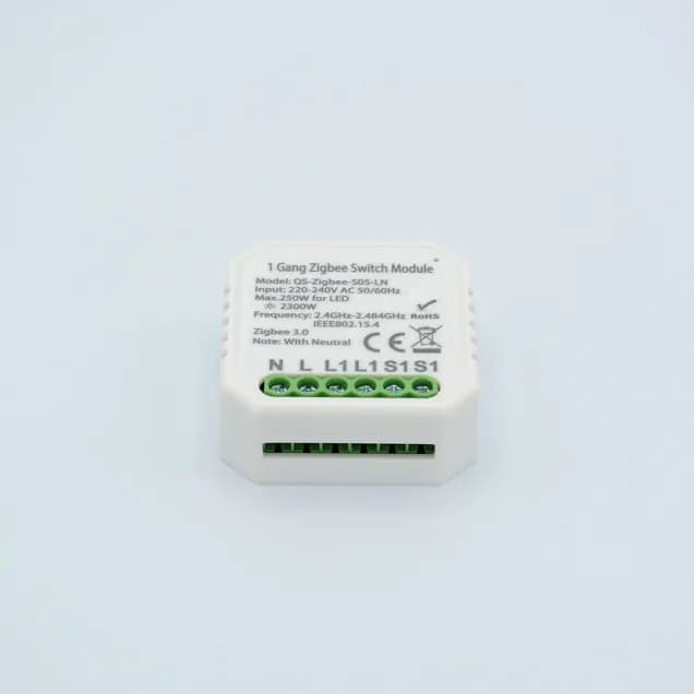 1 Gang ZigBee Switch Module Akubela QS-Zigbee-S05-LN