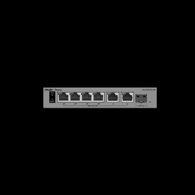 6-Port Gigabit Smart Cloud-Managed Switch with 1-Port SFP RG-ES207GS-HP