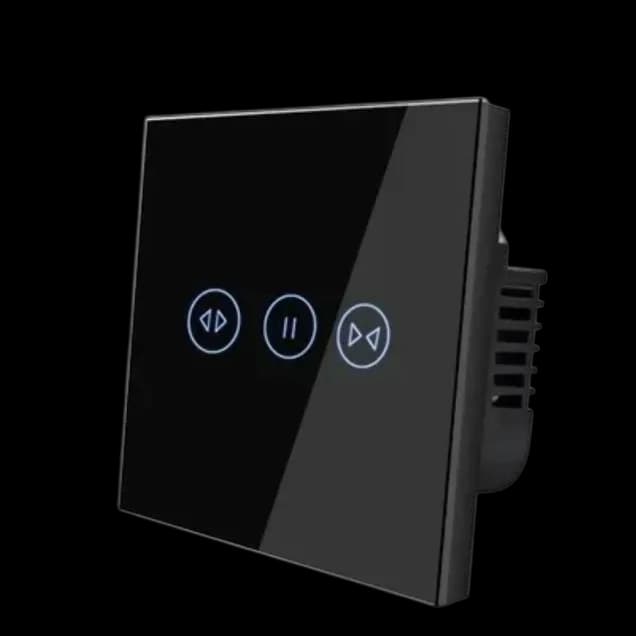 Wi-Fi Curtain Switch with Neutral (Black) VIV-TW-WC101N-WT