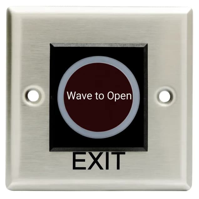 Exit Button EB13-Silver (Included installation kit, without Back Box)