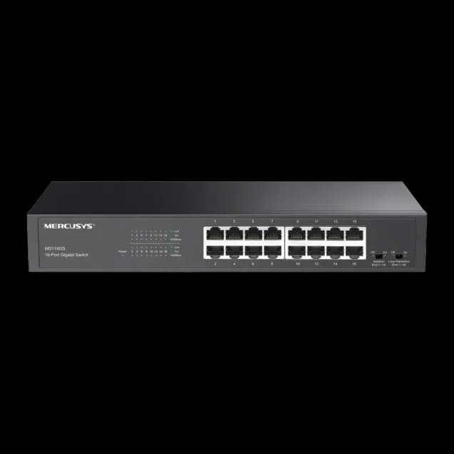 16-Port Gigabit Desktop/Rackmount Switch MS116GS