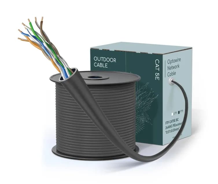 FTP CAT5E BC 24AWG PE(outdoor) "0.51 ± 0.01 mm"